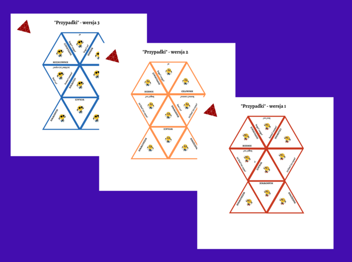 PRZYPADKI – trimino 9 elementów