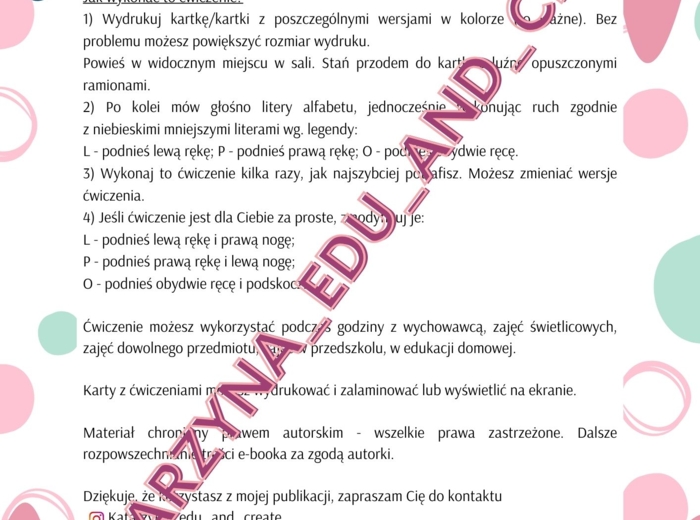 Alfabet games - ćwiczenie koncentracji