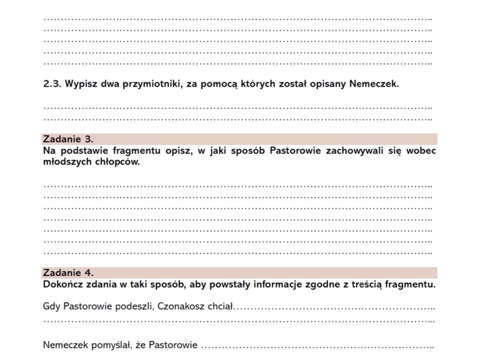 Karta pracy "Chłopcy z Placu Broni" - krytyczne czytanie