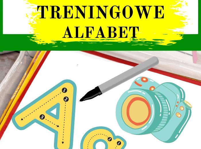 ALFABET PRZEDSZKOLNY DO ĆWICZEŃ. KARTY TRENINGOWE.