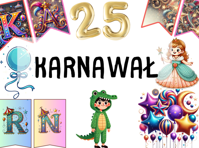 Karnawał/ Bal Karnawałowy - banery i ozdoby sali