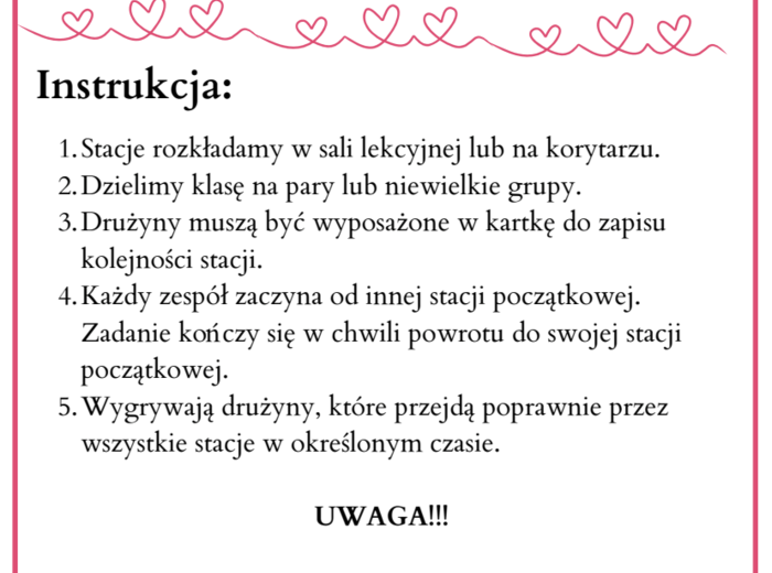 💘 Stacje zadaniowe – MIŁOŚĆ i ZDRADA w lekturach obowiązkowych  (lekcja w ruchu / zapętlone stacje)
