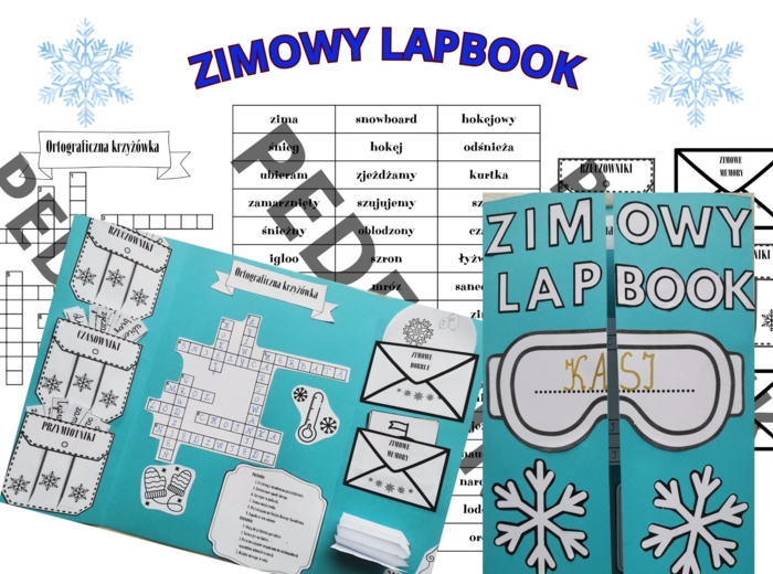 Zimowy lapbook