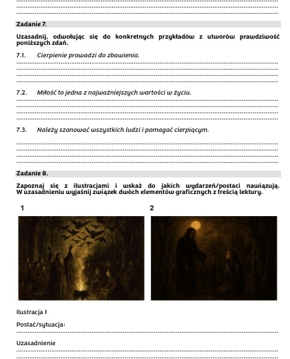 Lektury na korepetycjach - zestaw dla korepetytorów pracujących z uczniami do E8