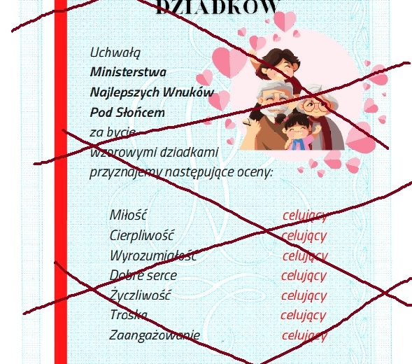 Dzień babci i dziadka świadectwa