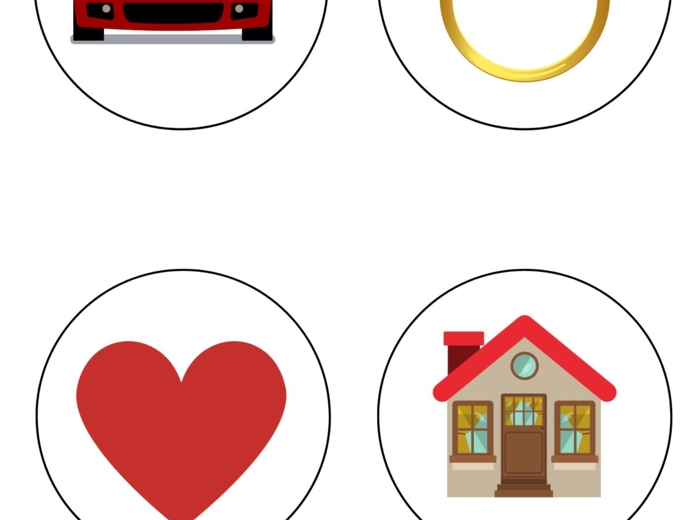 ANDRZEJKI - dekoracja, napis, wróżba z latarka, kolorowanka