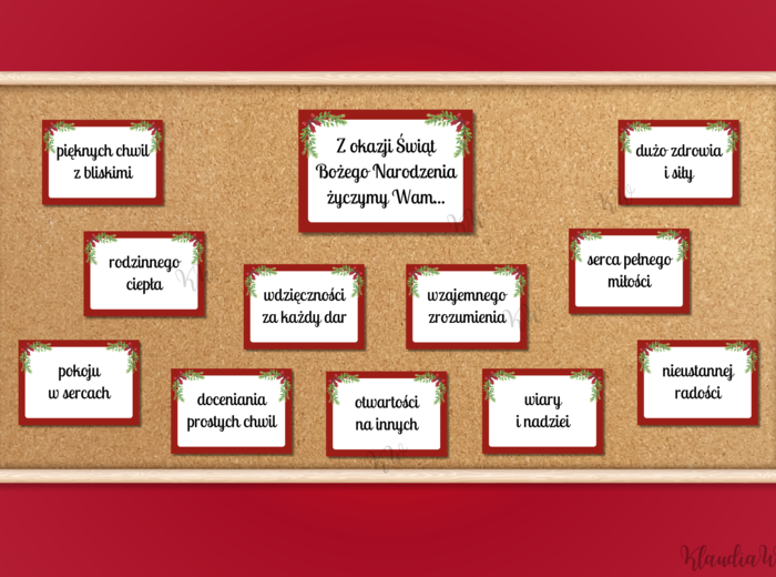 Gazetka z życzeniami na Boże Narodzenie - wersja 1
