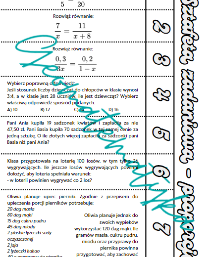 Sztafeta matematyczna – Proporcje