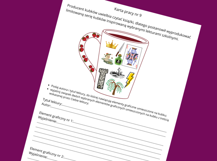 "BALLADYNA” – lektury- kl. 4-8 – ikonki – powtórzenie – powtórka – egzamin – karta pracy