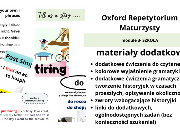 Oxford Repetytorium Maturzysty, rozdział 3 materiały dodatkowe, Tell me a story...
