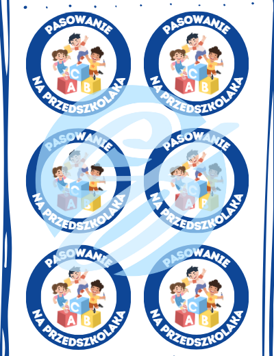 Przypinki dla przedszkolaków z okazji pasowania na przedszkolaka