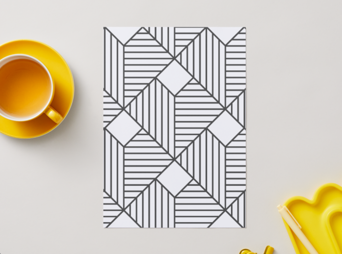 Kolorowanki geometryczne antystresowe