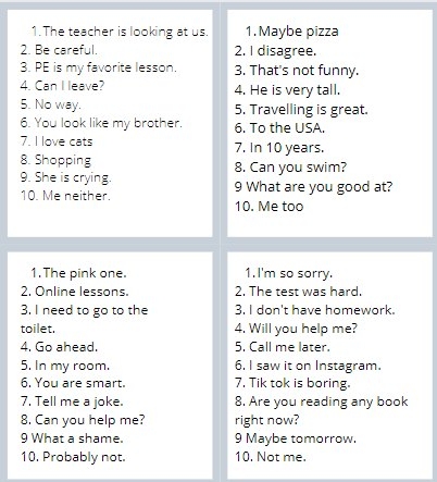 Flirt towarzyski - reagowanie językowe, 8 klasa