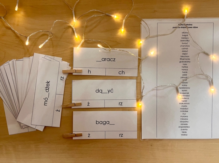 Ortografia różne trudności ortograficzne pomoce klamerkowe