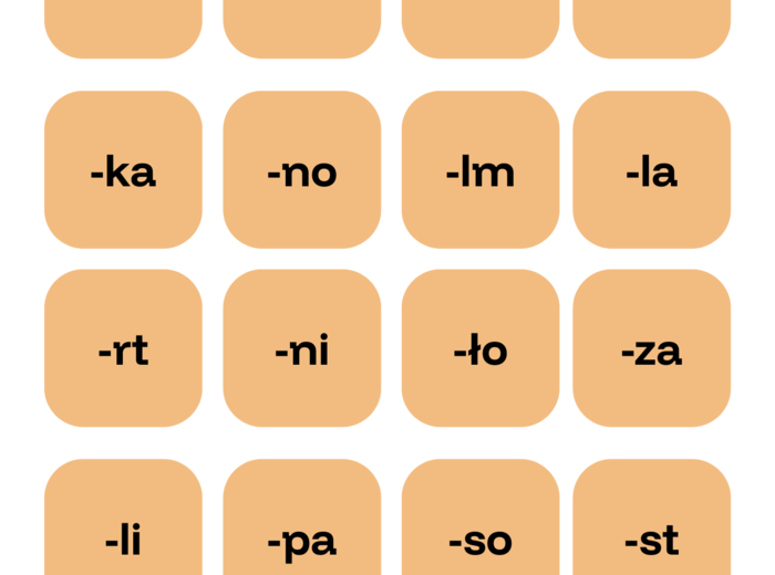 Gra językowa "Klocki słów i zdań"