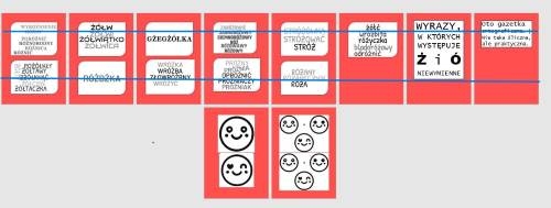 Czarno-biała, całoroczna gazetka ortograficzna, wyrazy z ż, ó niewymiennym.