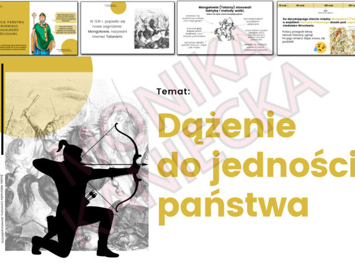 Dążenie do jedności państwa - prezentacja historia klasa 5