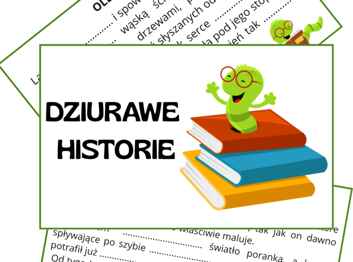 Dziurawe historie - karty pomagające pisać opowiadania, rozbudzające wyobraźnię