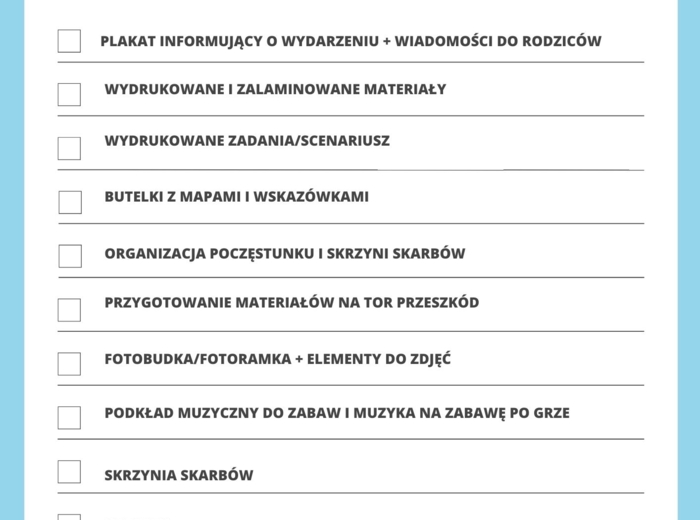 PIRACKI DZIEŃ PRZEDSZKOLAKA GRA TERENOWA