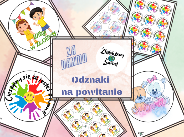Odznaki na powitanie w żłobku