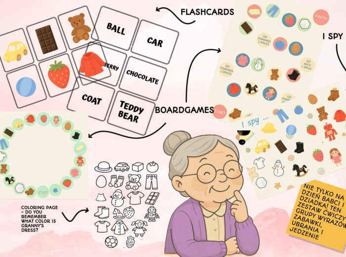 Granny Buttons and a super yummy cake