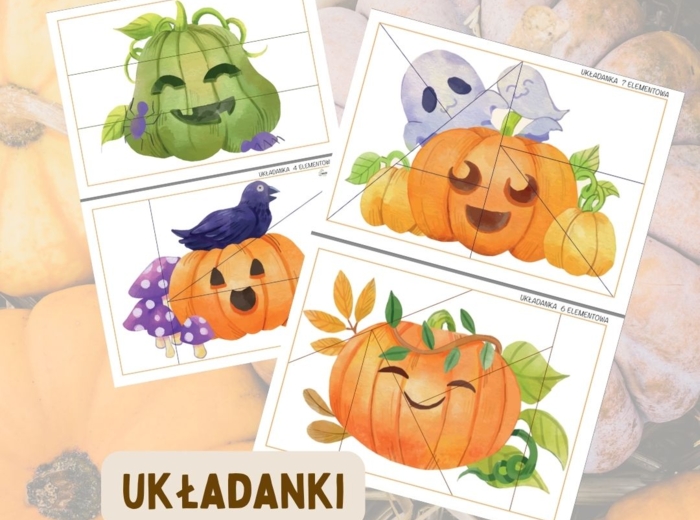 Układanki 3,4,6,7 elementowe