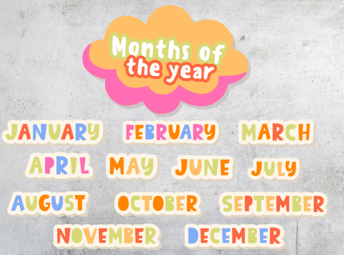 🧡🩷 DNI TYGODNIA I NAZWY MIESIĘCY - W JĘZYKU ANGIELSKIM 🧡🩷