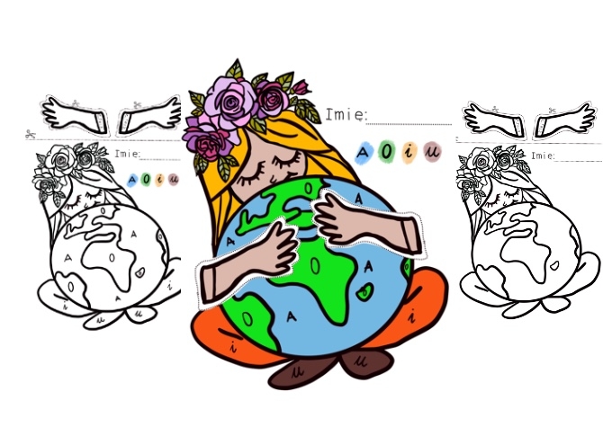 Dzień Ziemi - karta pracy, ćwiczenie, kolorowanka