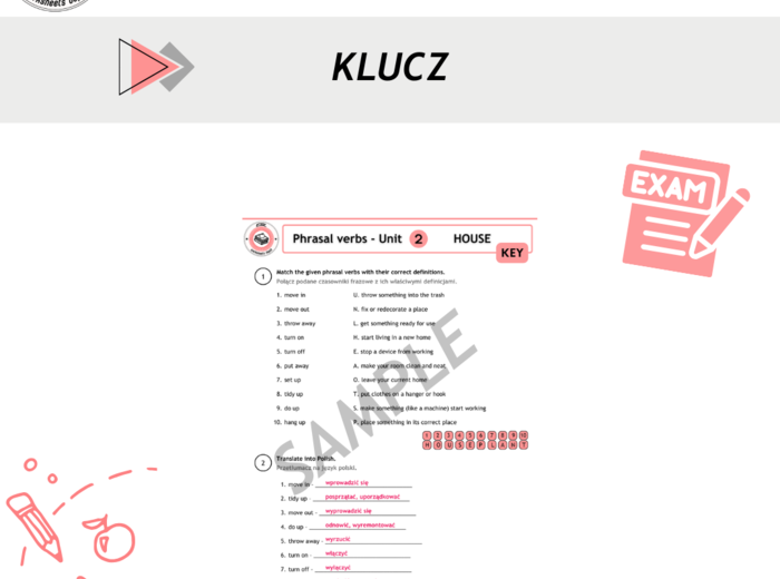 Phrasal verbs - cz.2 House