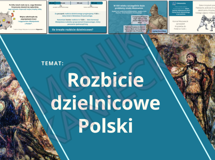 Rozbicie dzielnicowe Polski - prezentacja historia klasa 5