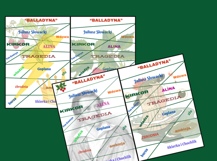 "BALLADYNA" - puzzle - 4 wersje
