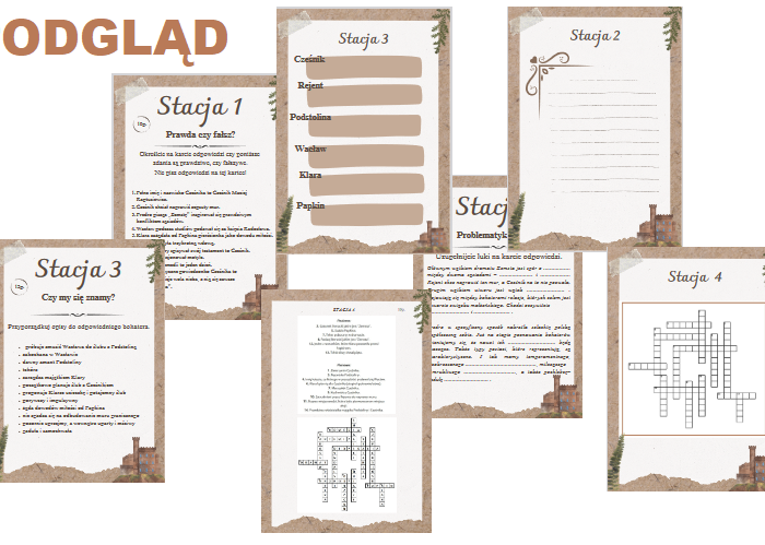 STACJE ZADANIOWE "Zemsta" Aleksander Fredro