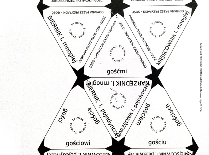 TRIMINO - odmiana przez przypadki