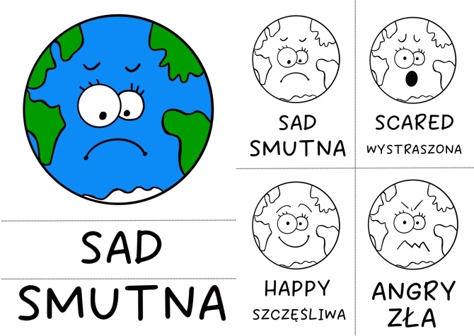 Emocje Ziemi - Dzień Ziemi, materiał w języku angielskim i polskim