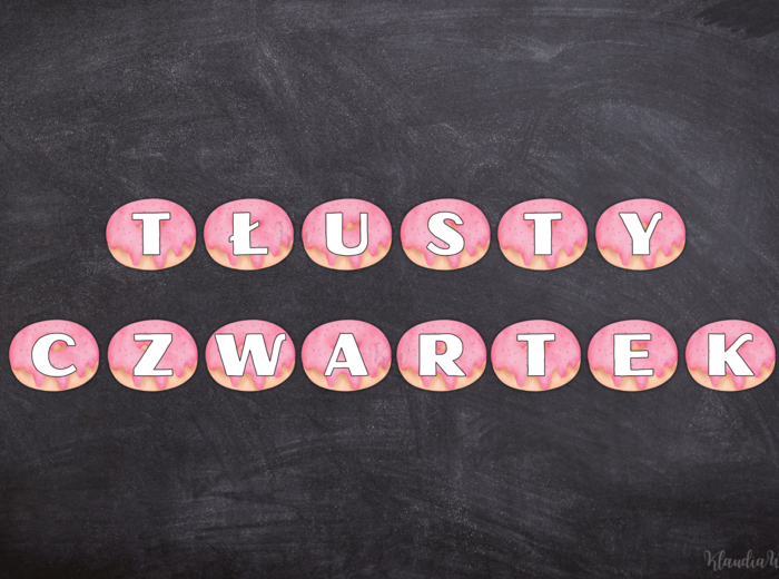 Tłusty Czwartek - girlanda