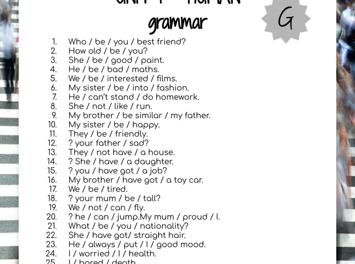 E8 grammar vocabulary ebook