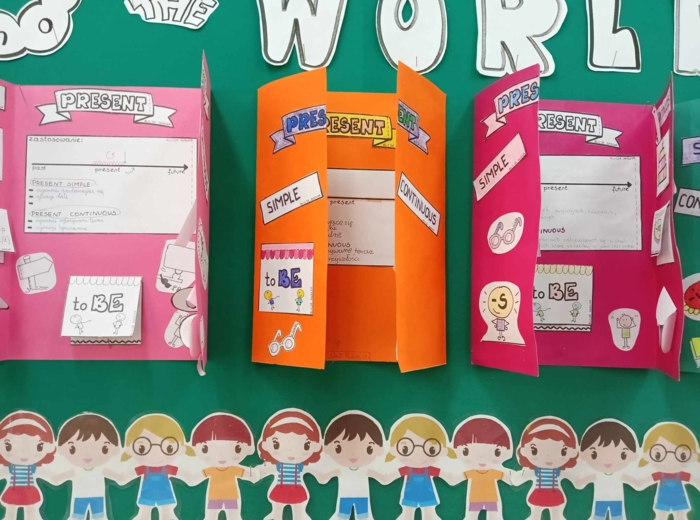 LAPBOOK - Present Simple & Present Continuous by Alicja Soszka