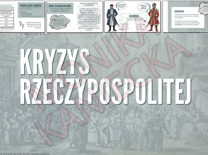 Kryzys Rzeczypospolitej - prezentacja historia klasa 6