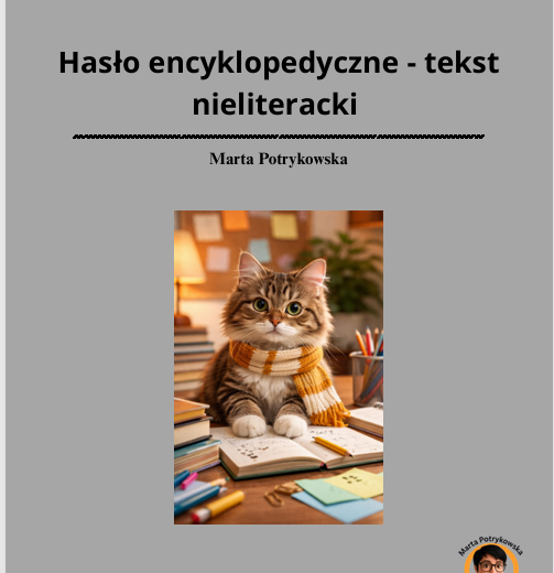Tekst nieliteracki na E8 - hasło encyklopedyczne