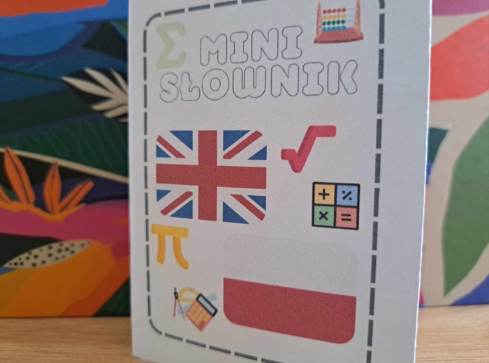 English in Math. Słowniczek polsko angielski (matematyka). Plansze/książeczka/gazetka ze zwrotami w języku angielskim