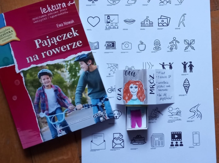 symbole - Pajączek na rowerze