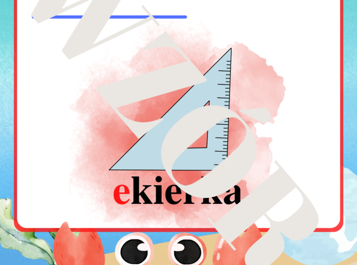 Morska paczka -plansze i pomoce oraz kalendarz z krabem