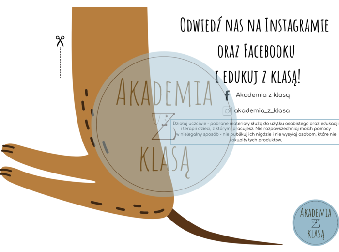 Alfabet demonstracyjny z jamnikiem Klasykiem - wersja z liniaturą