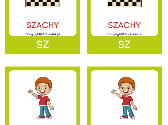 Memory logopedyczne – głoski szumiące