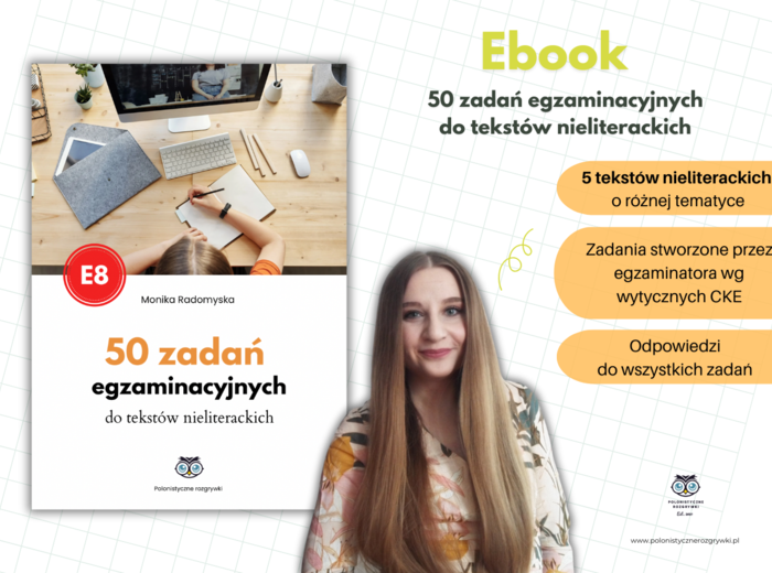 Ebook. Egzamin z Apolonią. 50 zadań do tekstów nieliterackich. Egzamin ósmoklasisty. Zbiór zadań