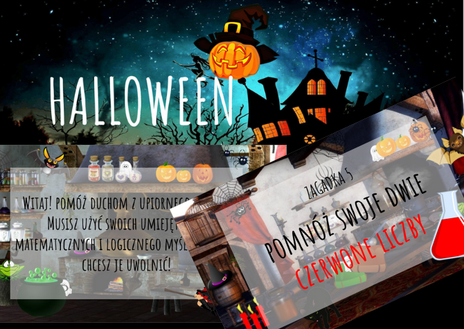 Halloween Escape Room - działania pisemne. EDYTOWALNY w Prezentacjach Google lub PowerPoint