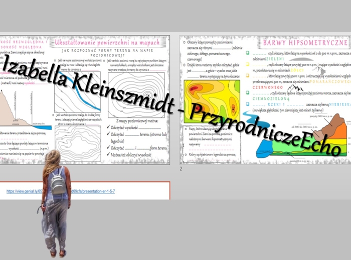 Dwie karty pracy „Ukształtowanie powierzchni na mapach” wykonane w power point do edycji. Geografia 5, „Mapa Polski” na podstawie wydawnictwa NOWA ERA + w gratisie link do niekomercyjnego escape roomu do tego tematu.