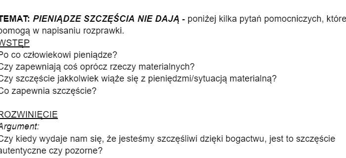 Rozprawka krok po kroku
