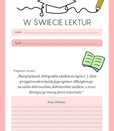 W świecie lektur- rozpoznajemy lektury po cytacie, snujemy refleksje na temat przywołanych cytatów