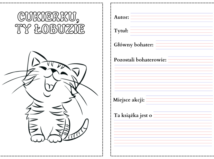 Cukierku, ty łobuzie! - karty pracy (pdf)